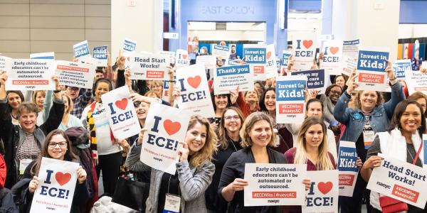 Advocates at Early Ed Rally