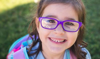 Young girl smiling