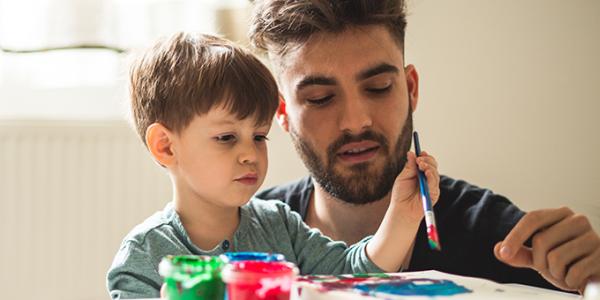 Teacher with child