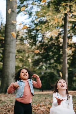 kids playing outside 