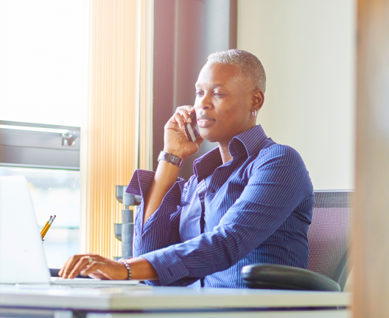 Woman on the phone