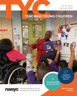the cover of teaching young children volume 15, number 4