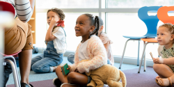 children paying attention to their teacher